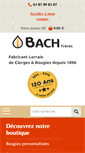 Mobile Screenshot of bougies-cierges-bach.com
