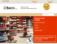 Tablet Screenshot of bougies-cierges-bach.com